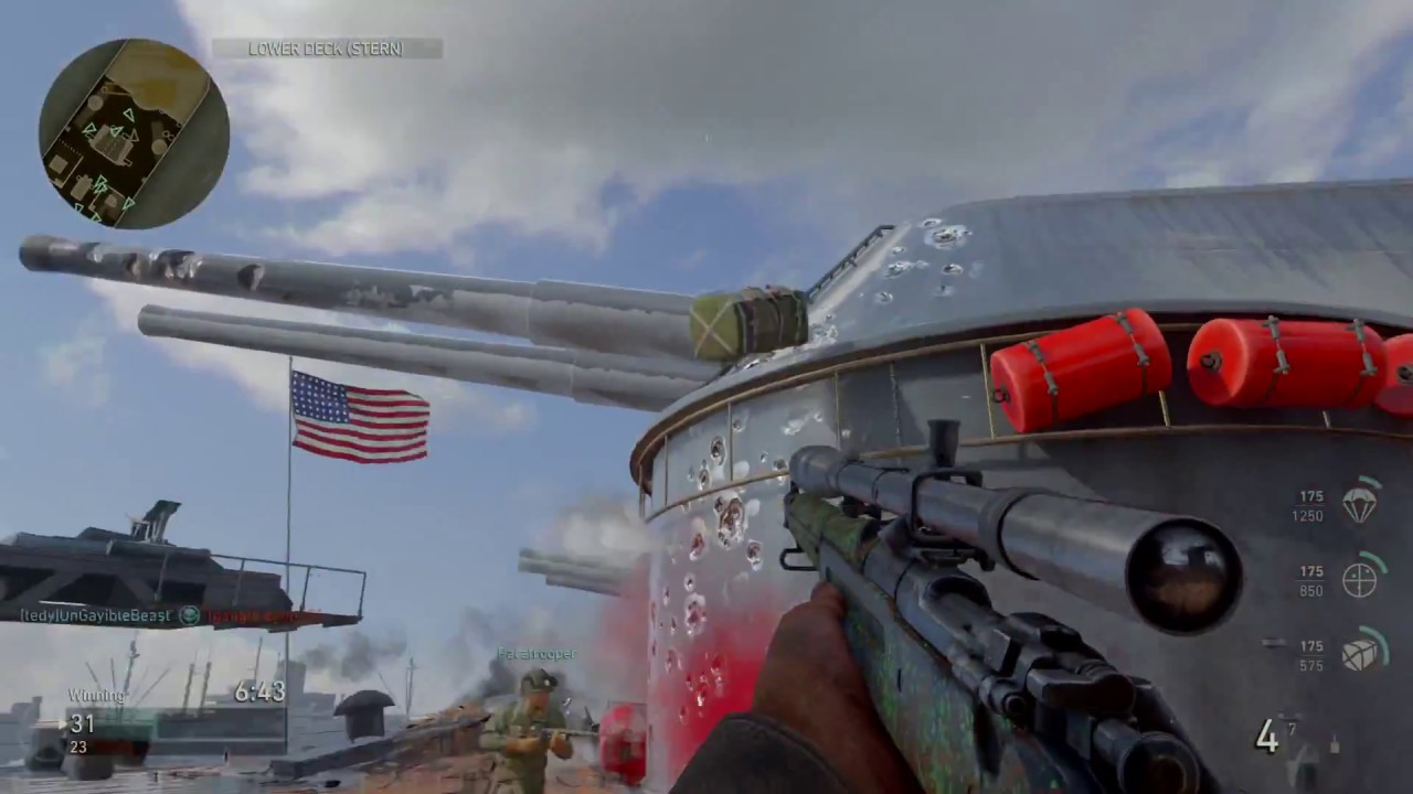 24 killstreak M1903 Sniper WRECKING COD WW2