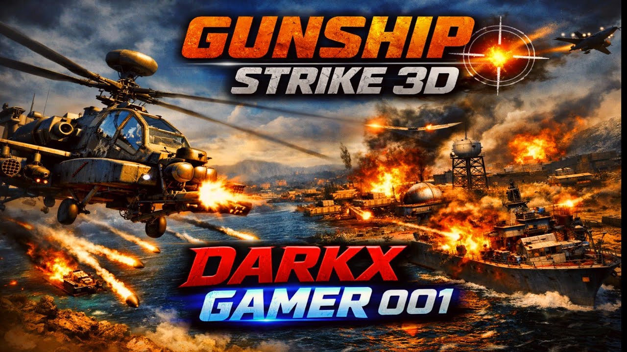 😱PO GUNSHIP STRIKE 3D 🔥 GAME PLAY | 🔥💯💪