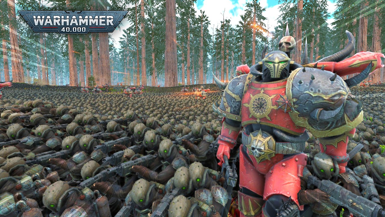 Can a Massive ORK army stop a CHAOS Horde?!