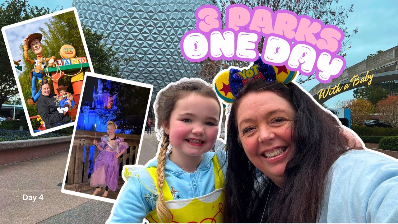 Walt Disneyworld Vlog | 3 Parks One Day | Space 220 Lunch | Bibbidi Boutique | Day 4