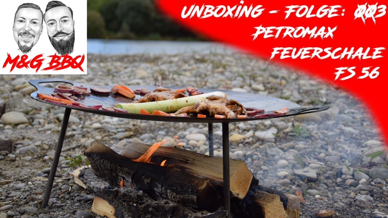 Petromax Feuerschale FS 56 Unboxing und einbrennen - M&G-BBQ - Unboxing Folge 003