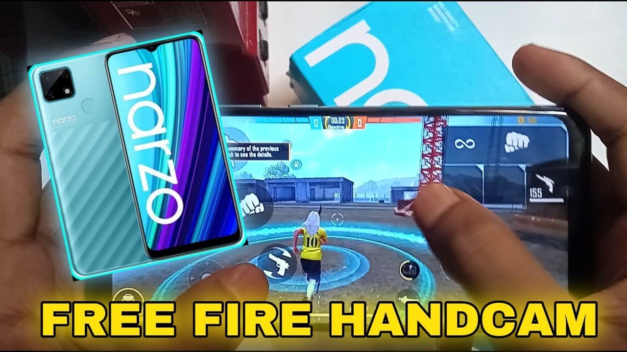 REALME NARZO 30A FREE FIRE HANDCAM || REALME NARZO 30A FREE FIRE TEST ULTRA HIGH GRAPHIC ||