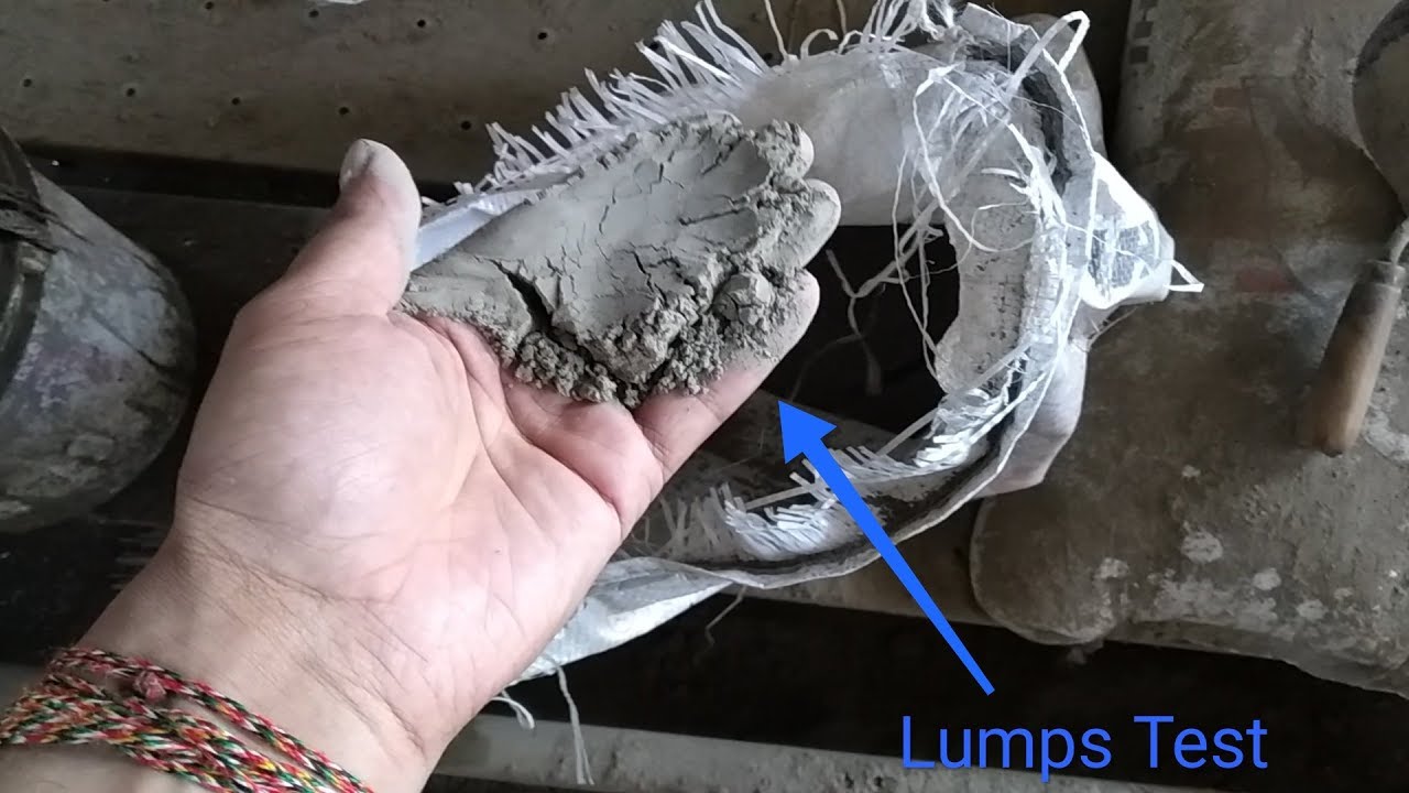 Test on Cement at construction site | Field Test on cement