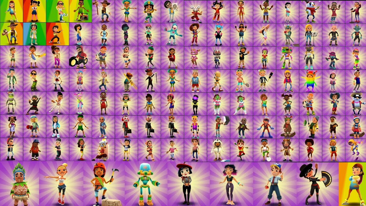 Subway Surfers All Characters