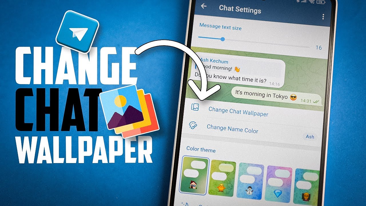 Как изменить обои в чате Telegram на Android | Фон и темы для чата Telegram