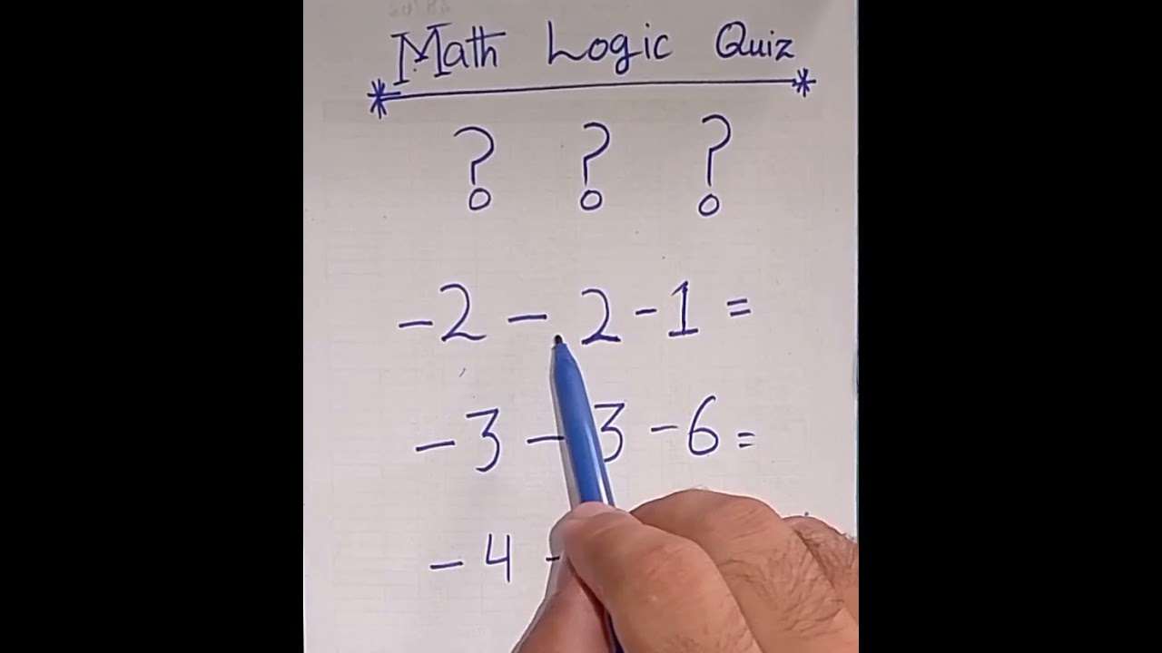 Math logic Quiz ??? #mathlogic #education#mindbendingquiz#mathematicsYoutube