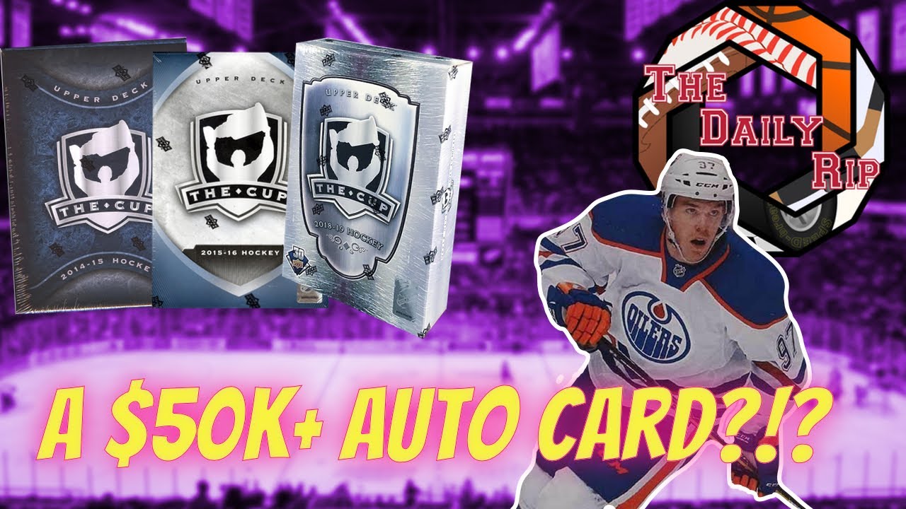 A $50,000 HOCKEY CARD?!? 🤔 💰 2014/15, 2015/16 2018/19 Upper Deck The Cup on The Daily Rip