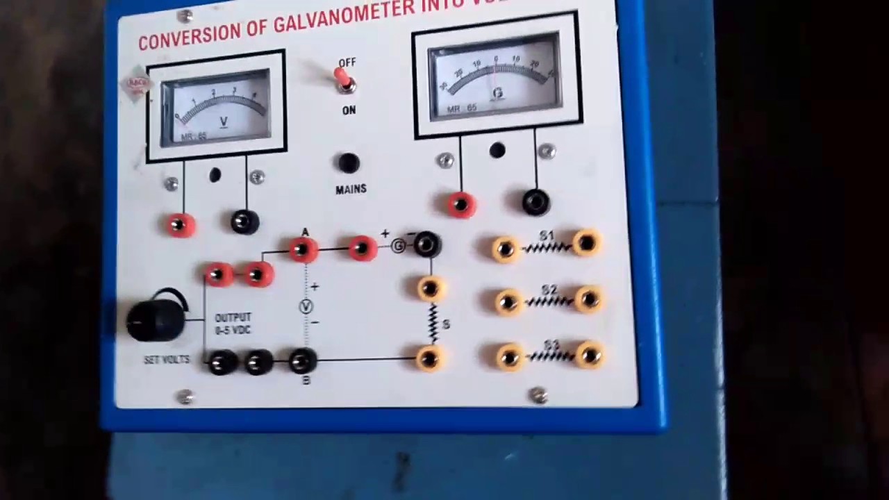 Conversion of galvanometer into ammeter and voltmeter