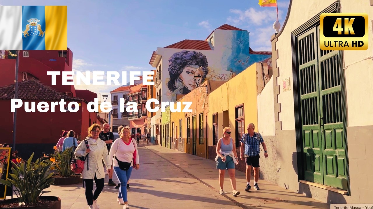 TENERIFE,  Puerto de la Cruz - Is This the Prettiest Street in Europe? | 4K/60fps