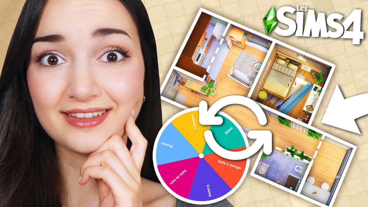 Cette roue contrôle mon appart 😵| Challenge pièces aléatoires | Sims 4