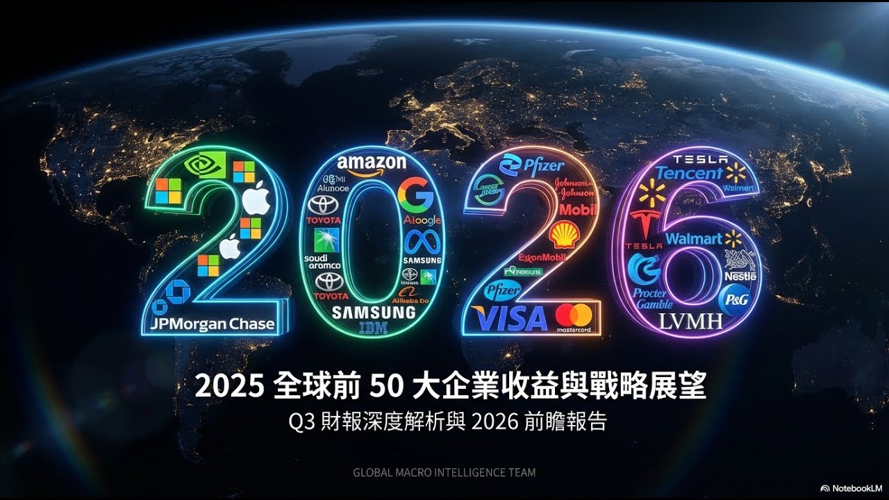 【2026 致富機會】【別讓你的資產留在慢車道】除了買輝達和台積電，我們還能投資什麼？讓我們站在全球50大企業巨人的肩膀來看財富機會