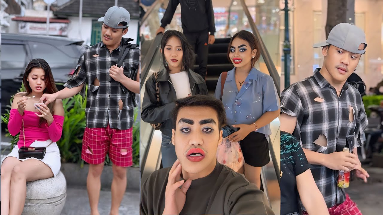PRANK GANGGUIN CEWEK-CEWEK!! SAMPAI HABIS KESABARAN NYA #comedy 