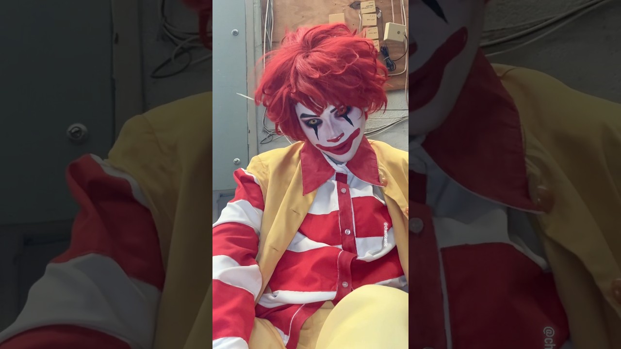 McFreaky 🍔 #mcdonalds #ronaldmcdonald #косплей #макияж #клоун #хеллоуин #фастфуд
