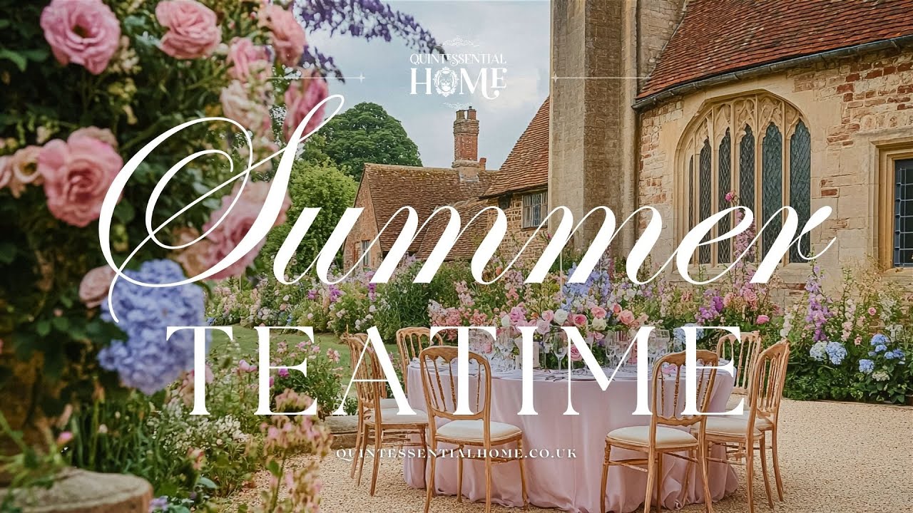 Summer Teatime Ideas & Inspiration • Classical Style Piano Music TV Background • Quintessential Home