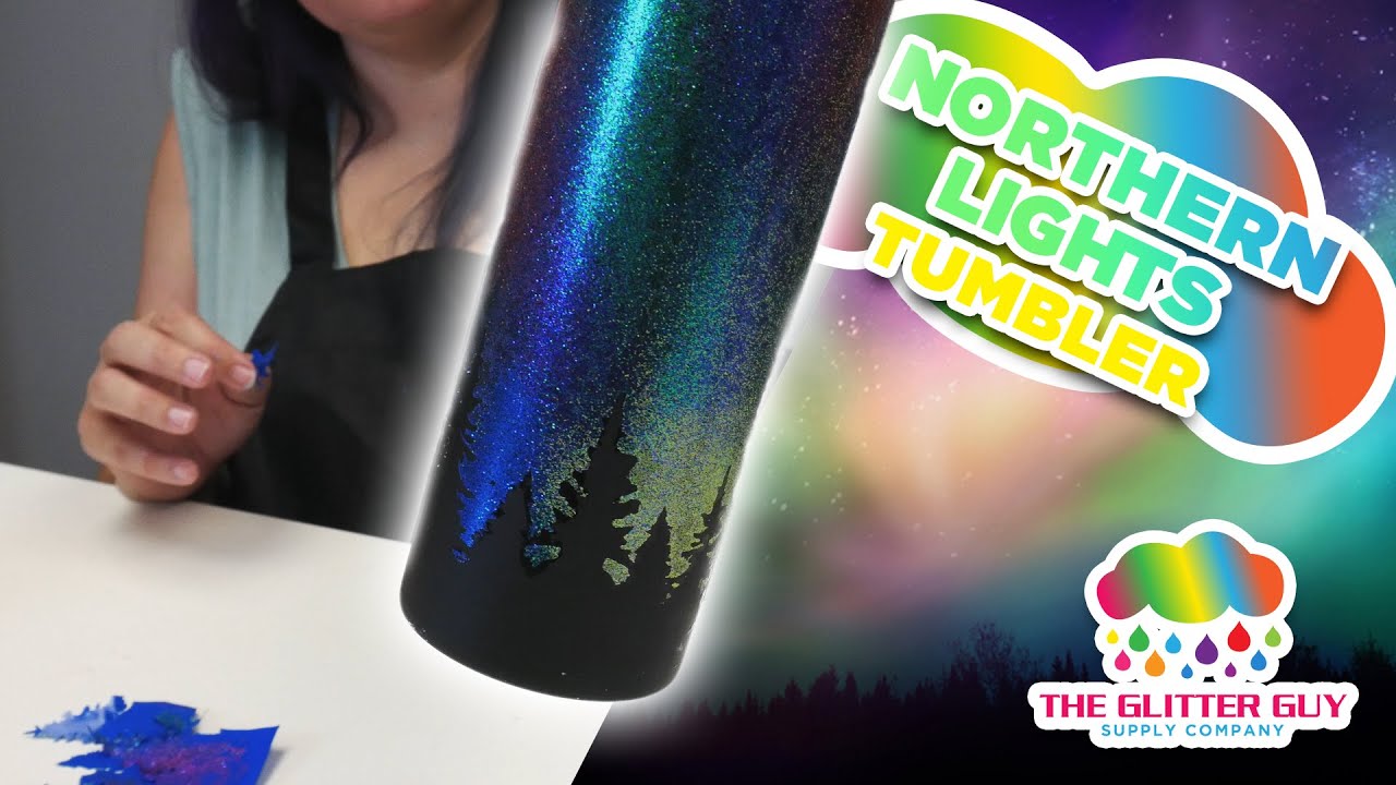 Northern Lights Tumbler - The Glitter Guy w/ Katy Pryce