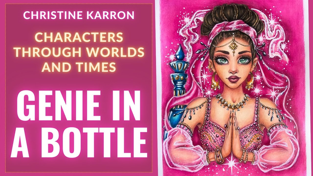 Miraculous Genie in a Bottle by Ch.Karron - Characters Through Worlds and Times | Watercolor