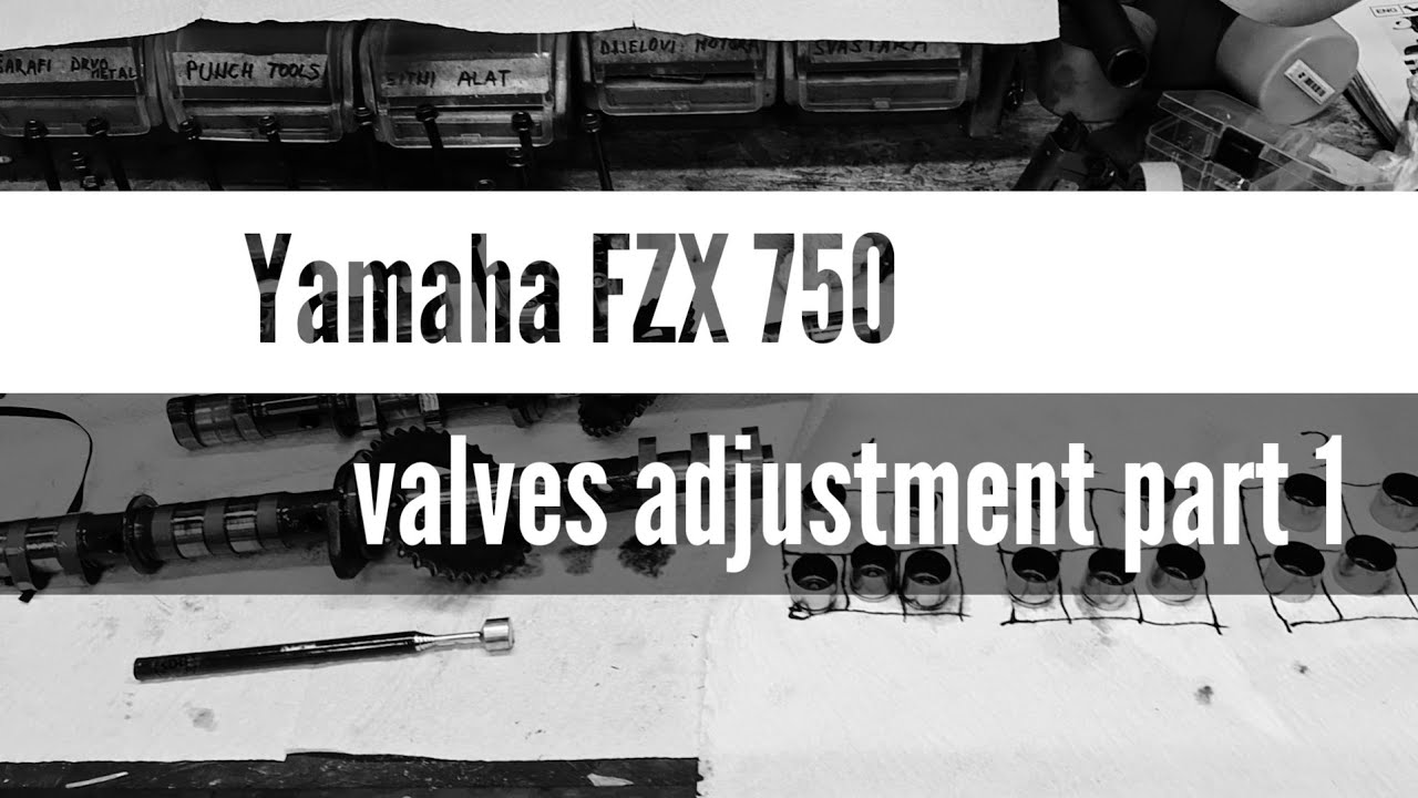  Yamaha FZX 750 Valve Clearance Adjustment – Measuring Clearances & Removing Camshafts | Part 1