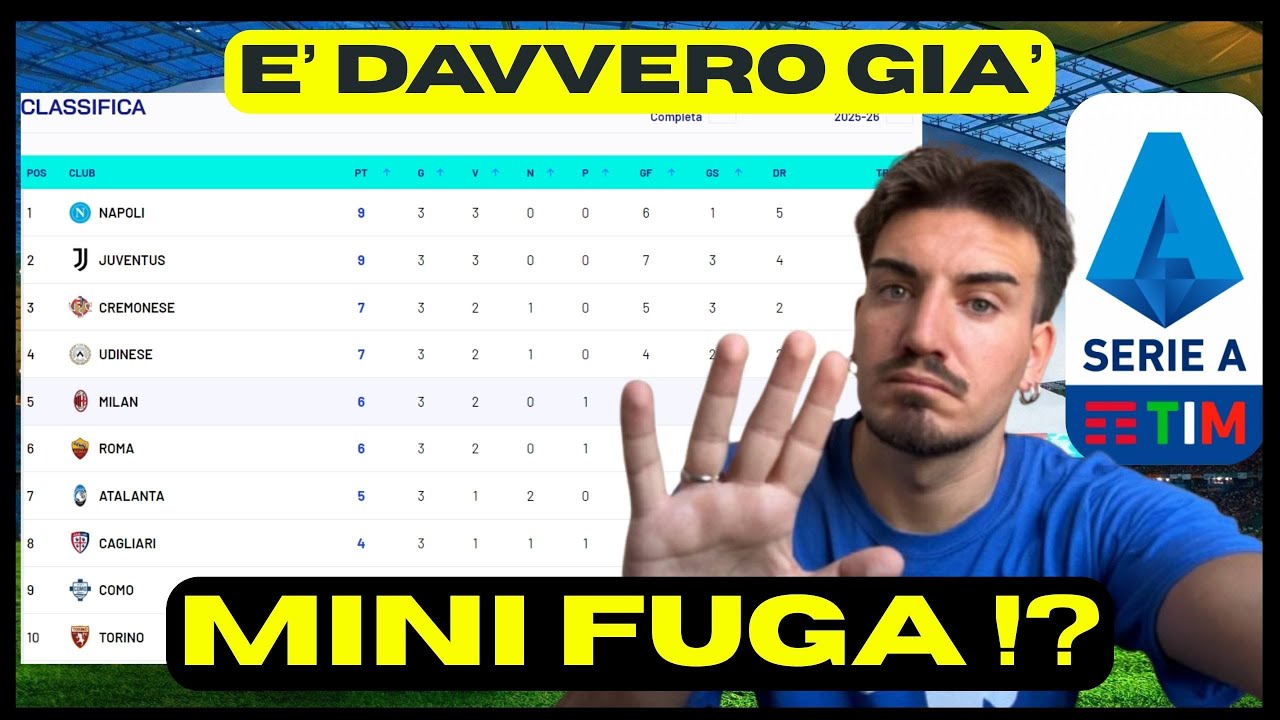 IL PUNTO ALLA 3 DI SERIE A 25-26‼️#calcio #seriea #serieatim #sscnapoli #juventus #inter #sasyonside