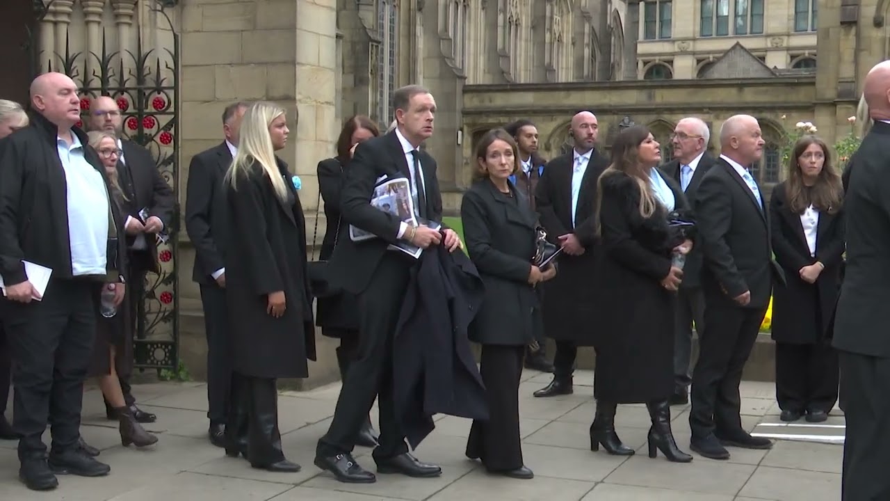 Ricky Hatton leaves Manchester Cathedral on his final journey