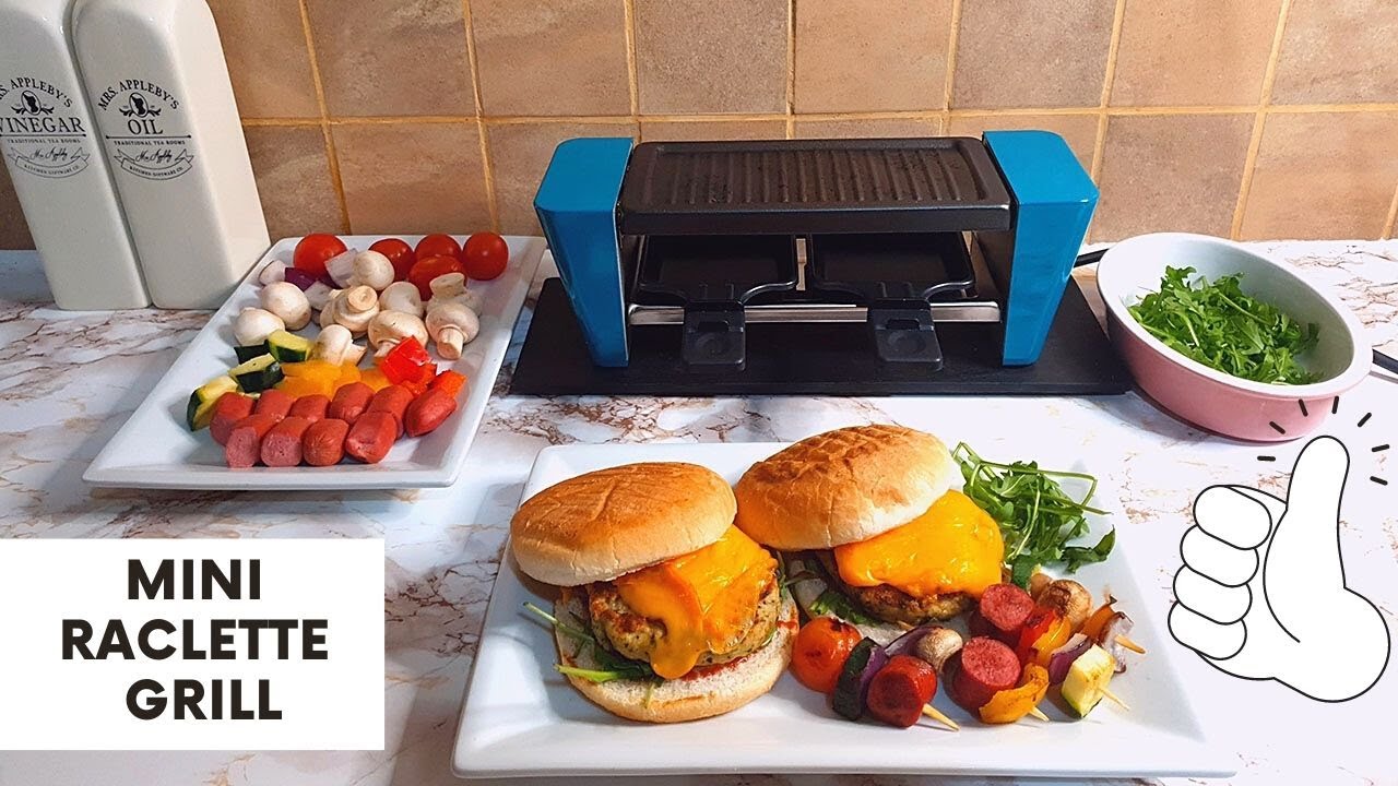 HOW TO MAKE BURGER ON MINI RACLETTE GRILL |  CHICKEN BURGER | BAKE SHAKE UK