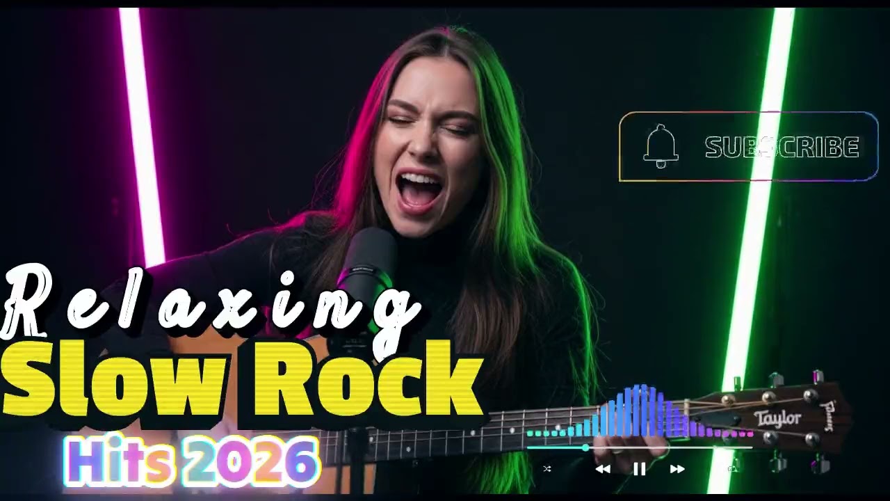 Slow Rock Music for Anxiety Relief 🧠 Soothing Instrumental Rock Therapy
