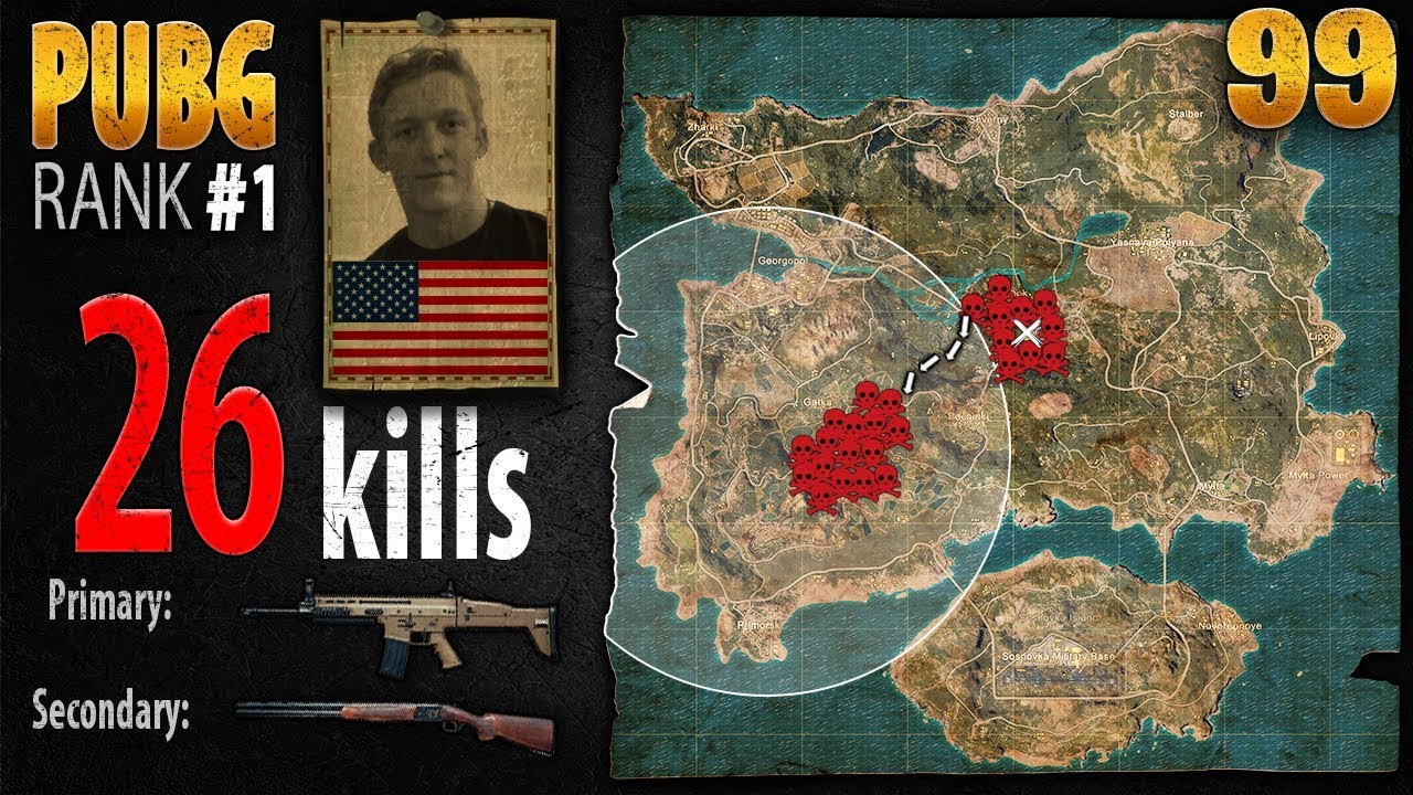 PUBG Rank 1 - Tfue 26 kills SOLO - PLAYERUNKNOWN'S BATTLEGROUNDS #99