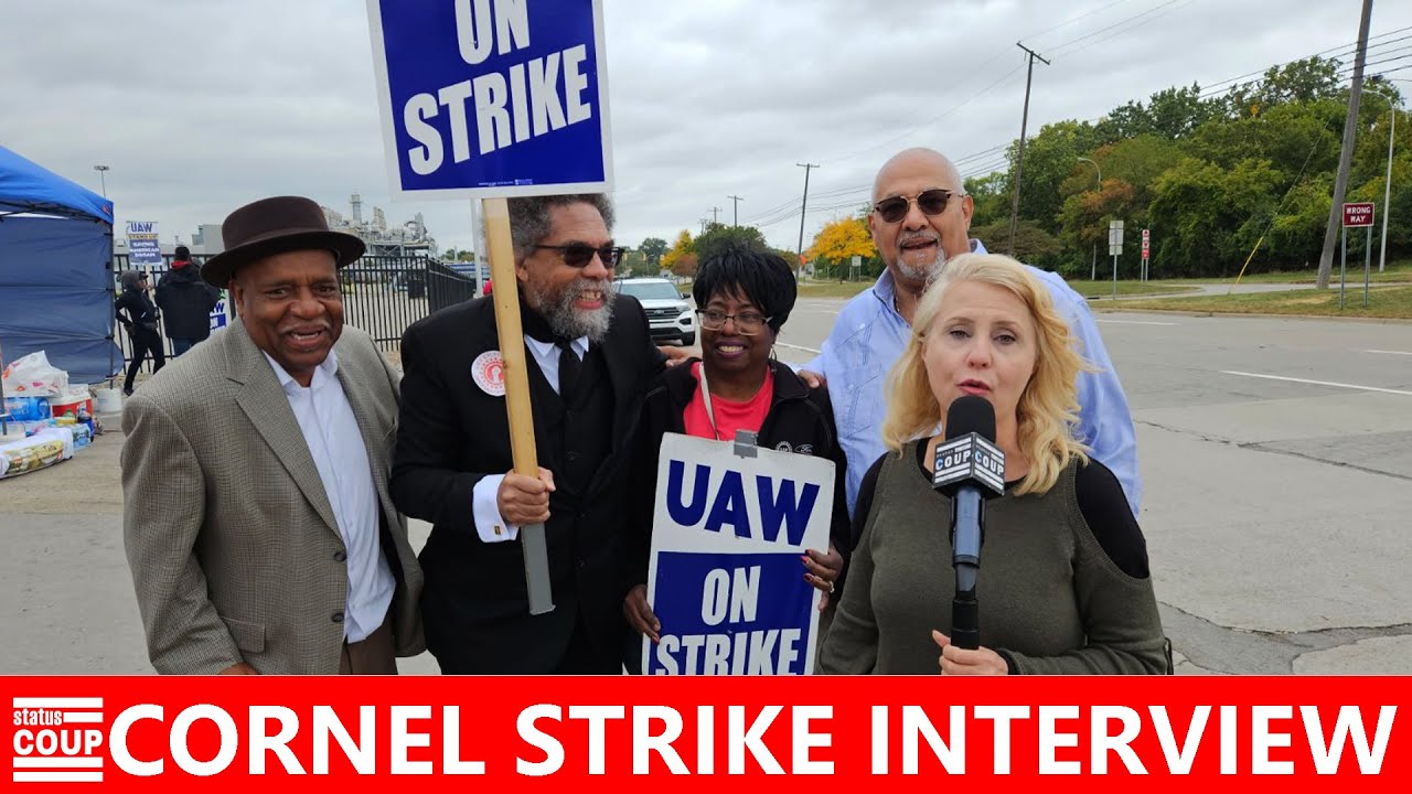 Cornel West JOINS UAW Strike, Blasts Biden's 