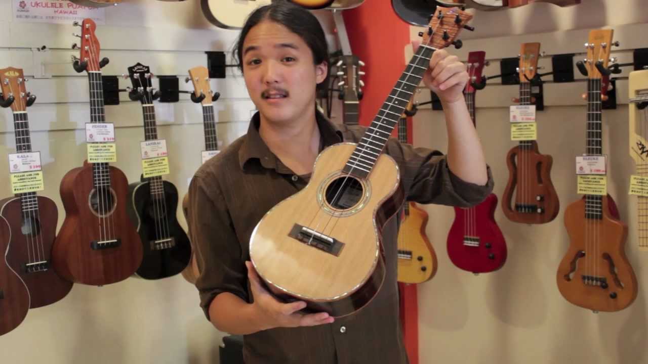 Anaole ACS Tenor Custom Rosewood/Cedar Demo! -Ukulele PUAPUA