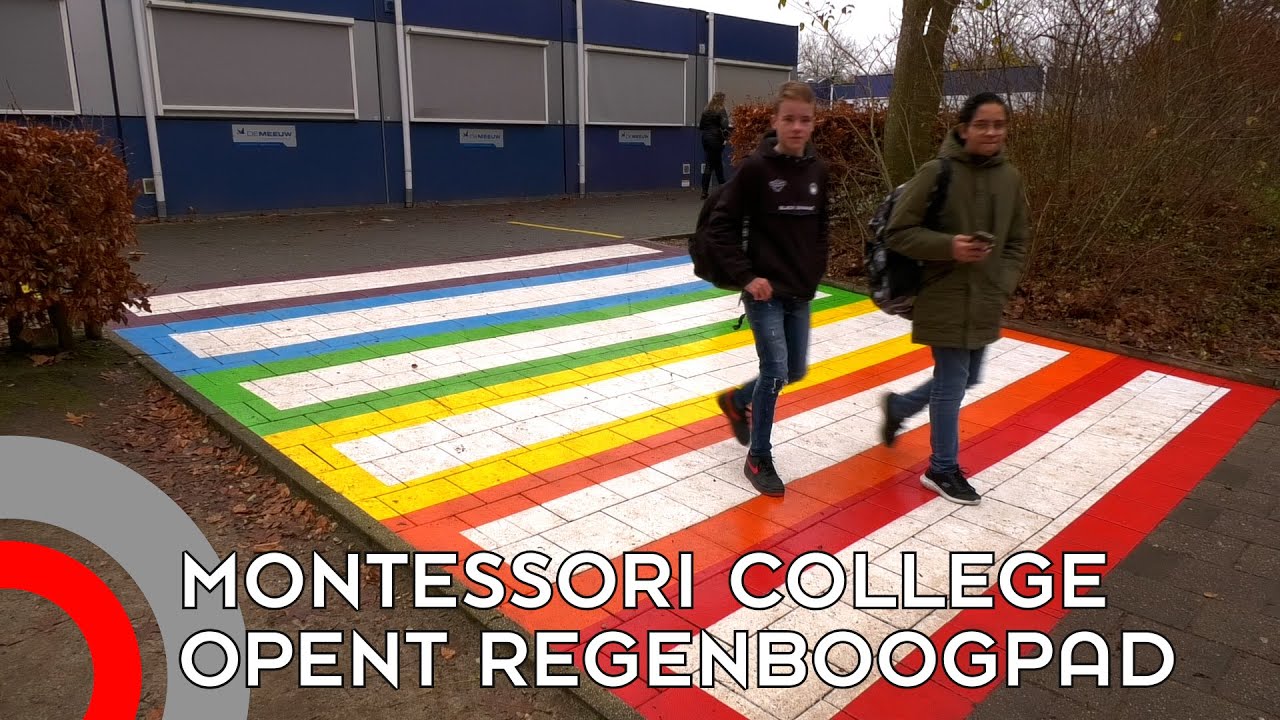 Regenboogpad op Montessorischool