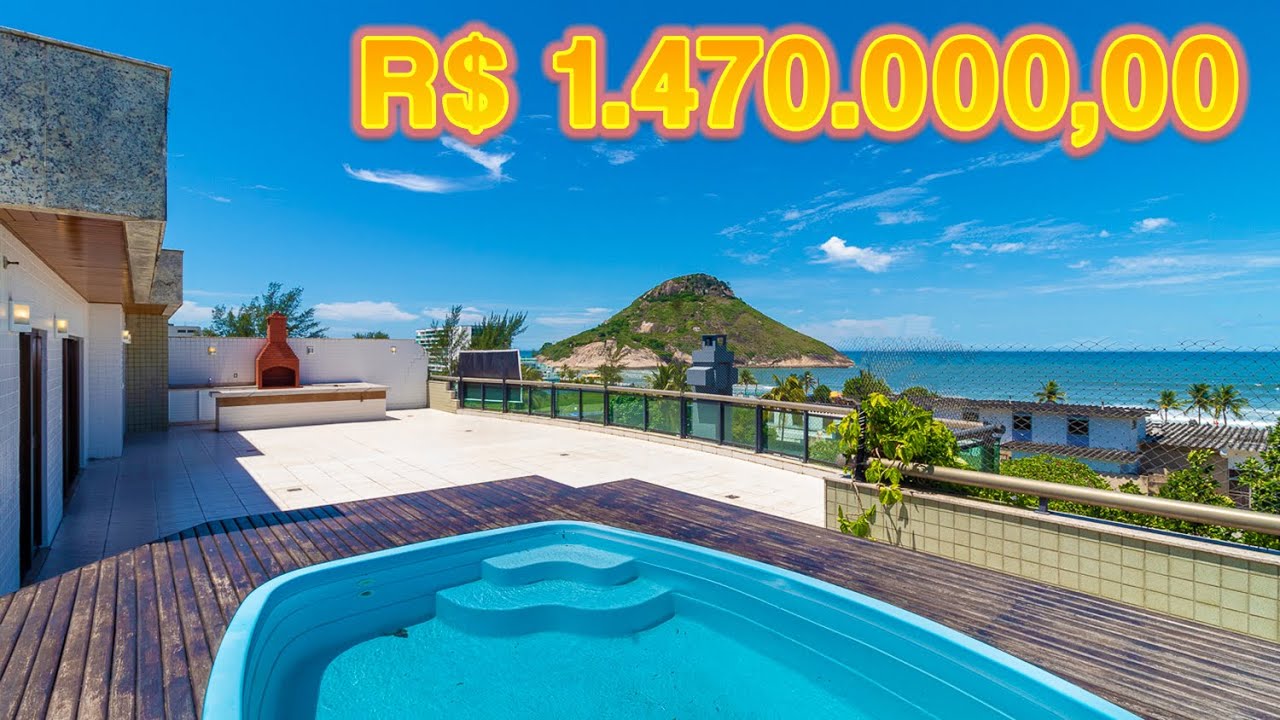 GRAVAMOS A COBERTURA DOS SONHOS!! COBERTURA VISTA MAR PERFEITA PRA CUTIR A PRAIA | MULLER IMÓVEIS RJ