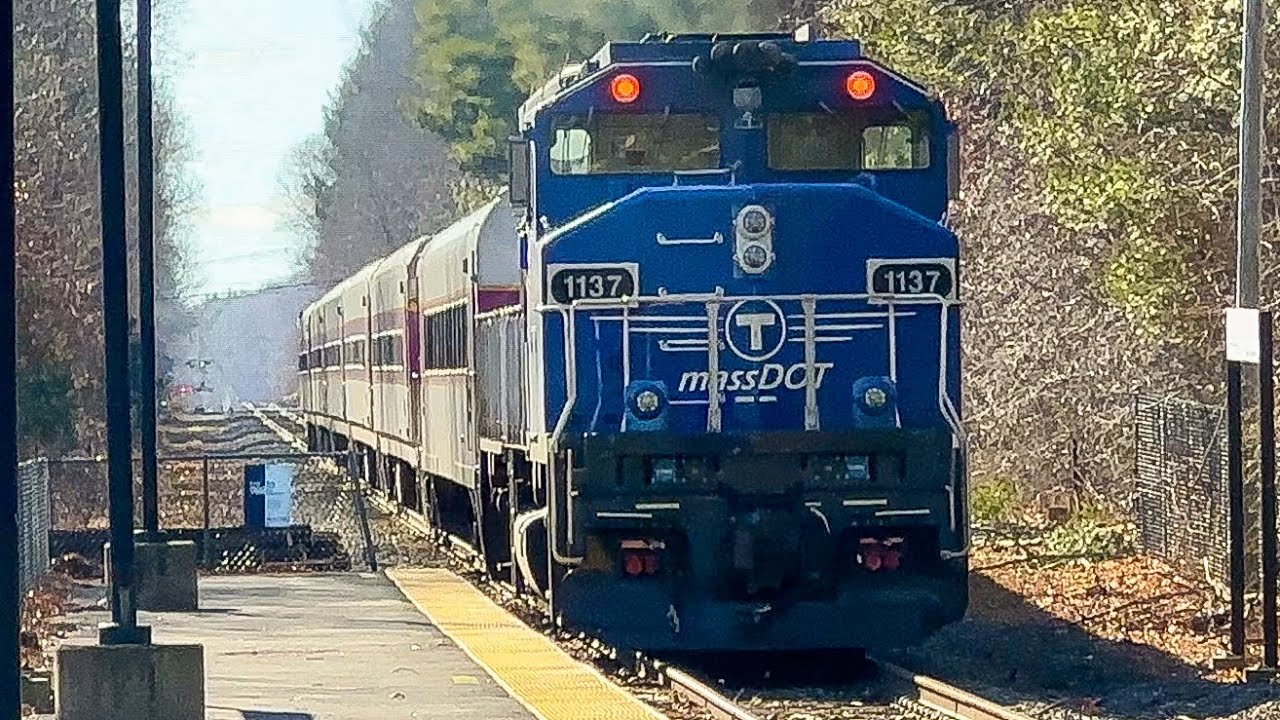 MBTA Commuter Rail on the Newburyport/Rockport Line - January 2024
