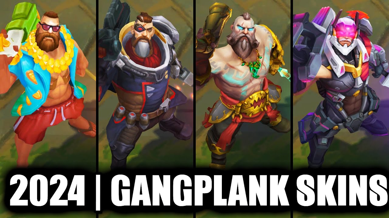 ALL GANGPLANK SKINS SPOTLIGHT 2024 | League of Legends
