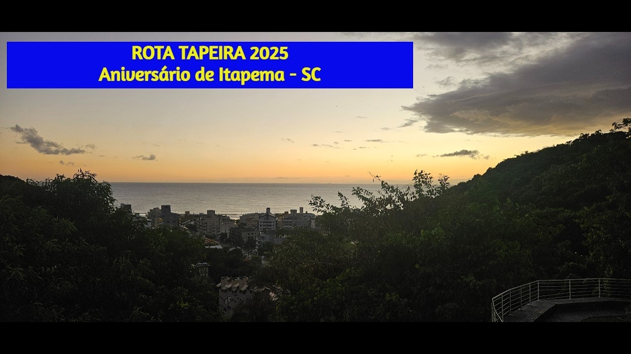 Rota Tapeira 2025 em Itapema-SC (saindo de Bombinhas)