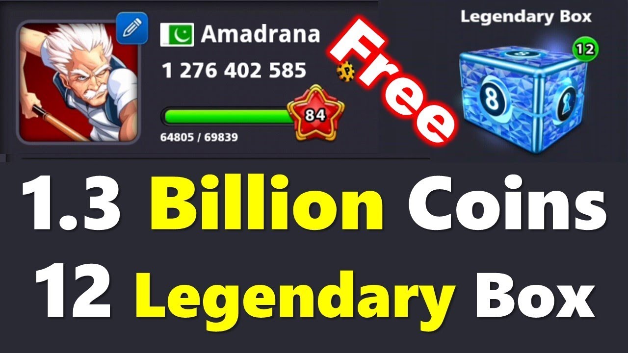 How To Get 1.3 Billion Coins + 12 Legendary Boxes Free 8BP
