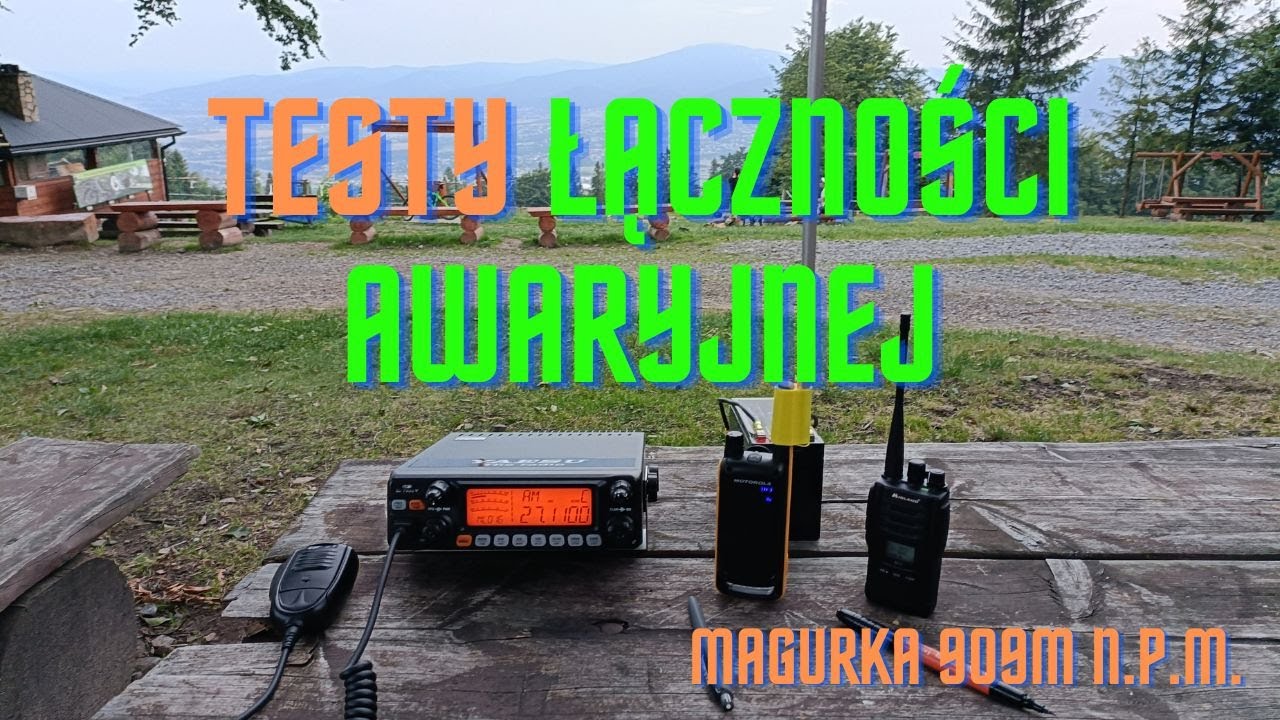 Test łączności awaryjnej lipiec z Magurki