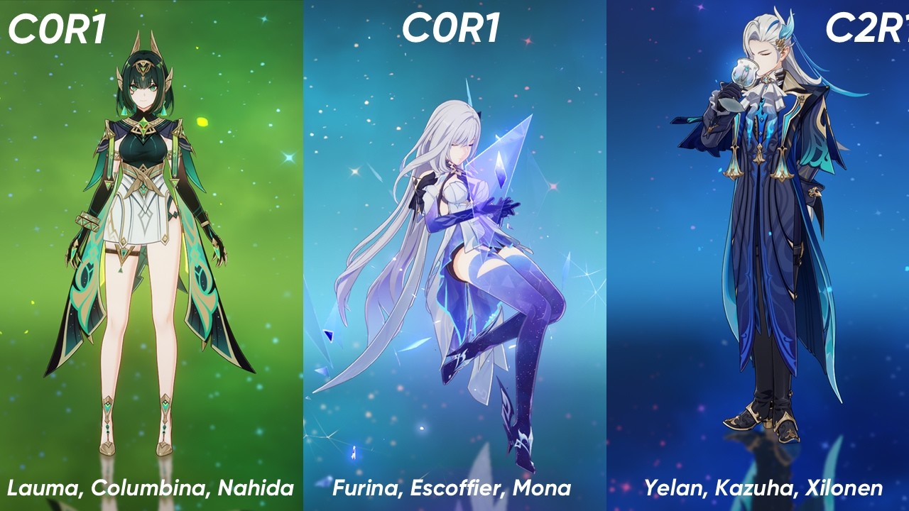 Luna IV/6.3 Stygian Onslaugh - Nefer C0R1, Skirk C0R1, Neuvillette C2R1 - Dire Clear