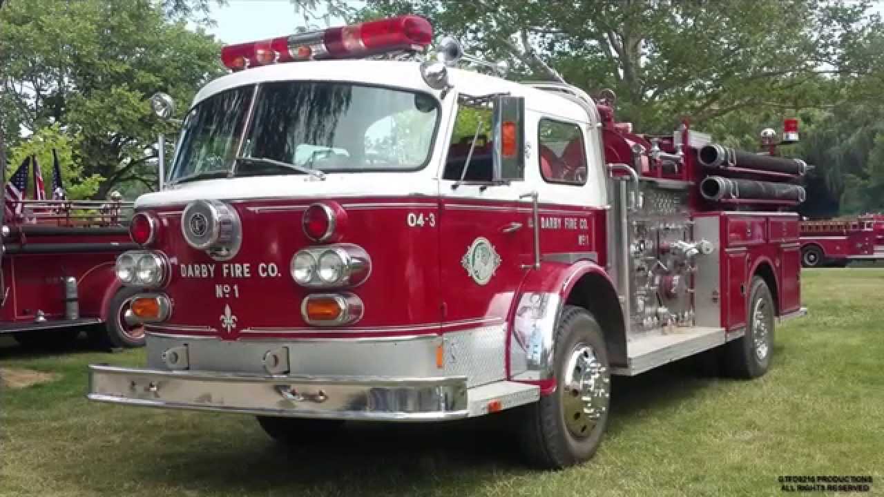 GLIAFAA Annual Antique Fire truck Muster - Static Display - Frankenmuth Michigan USA 2015