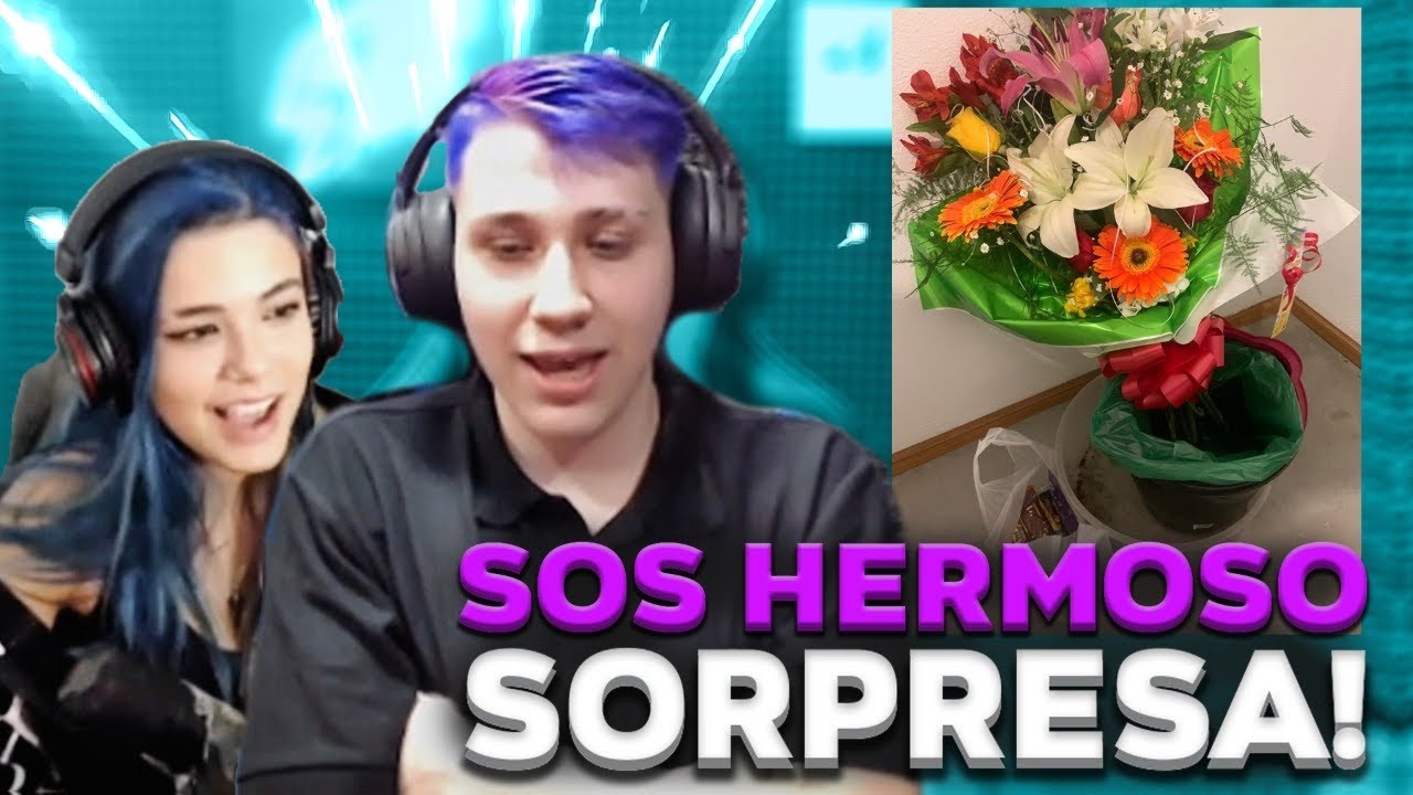 LE MANDÉ FLORES DE SORPRESA A CARO