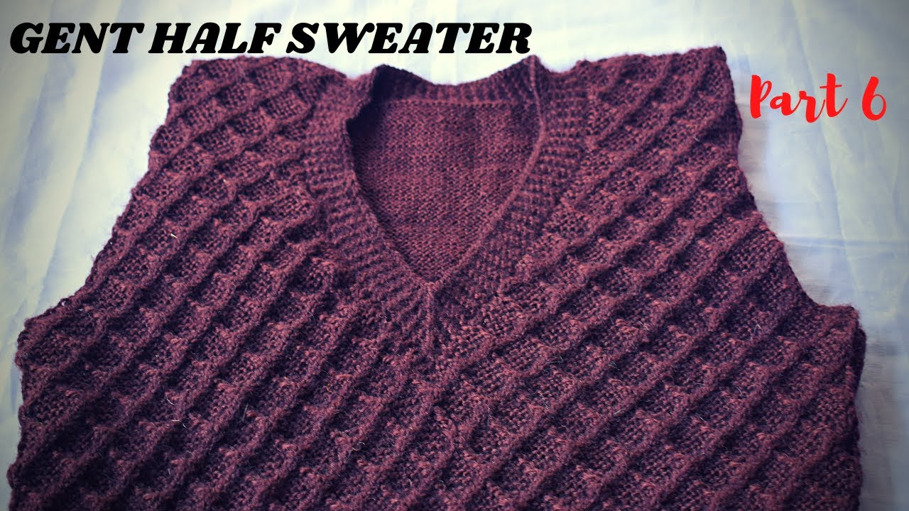 Part 6 - Gents Half Sweater I Sweater Bunne Tarika I How to Knit Gents Sweater I Pabitra Silai Bunai