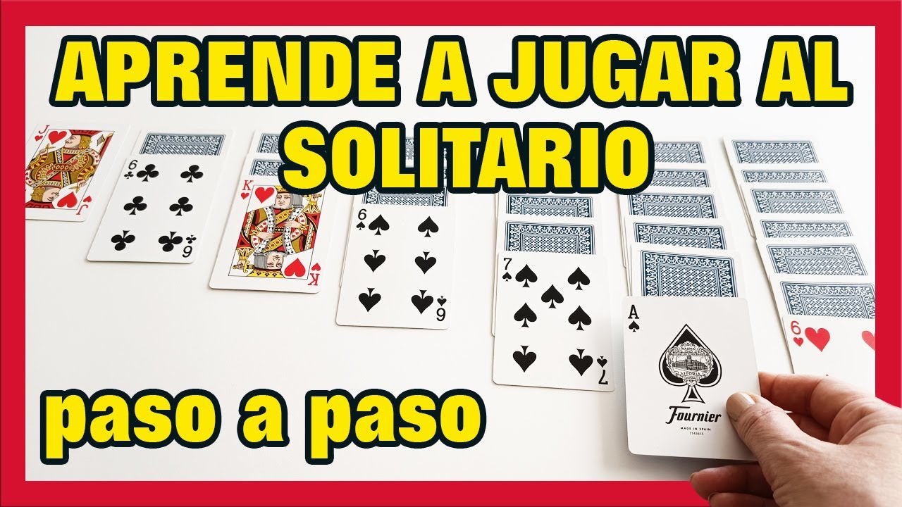 Cómo jugar al SOLITARIO con cartas de PÓKER paso a paso