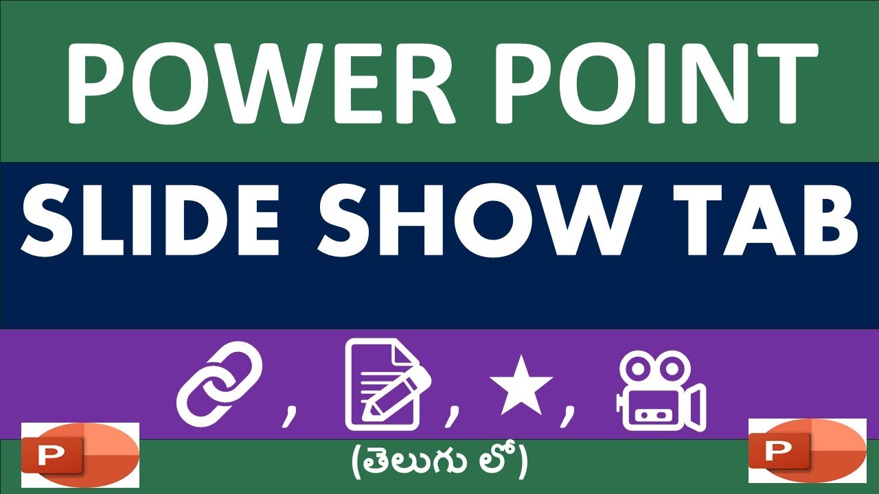 PowerPoint Slide Show Tab Explained | Step-by-Step Tutorial in Telugu