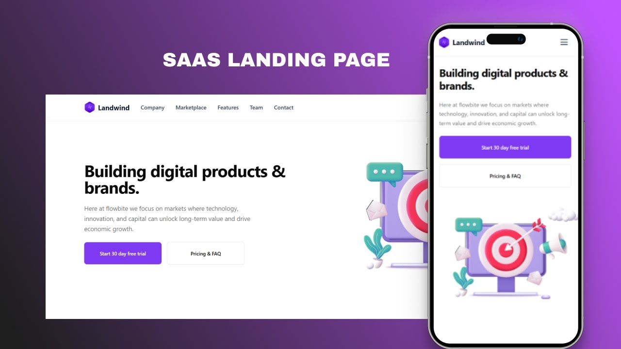 If I were asked to convert a Landing Page Design into a live website ...