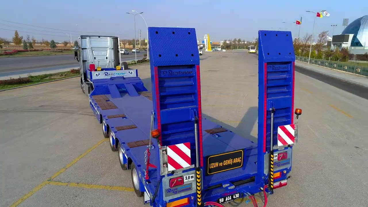 4 Dingilli Sabit Lowbed Treyler | Ağır Tonaj Yük Taşımacılığı | RAM TREYLER