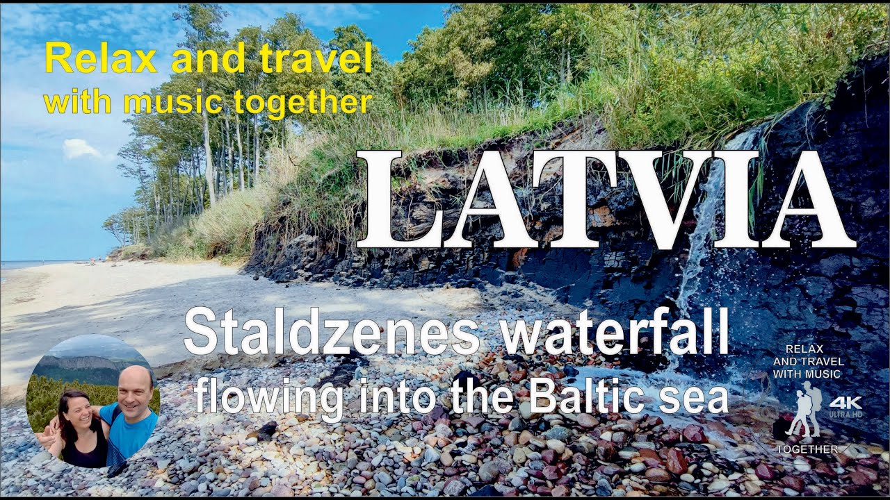 Staldzenes ūdenskritums, Ventspils, hiking in Latvia with relax music
