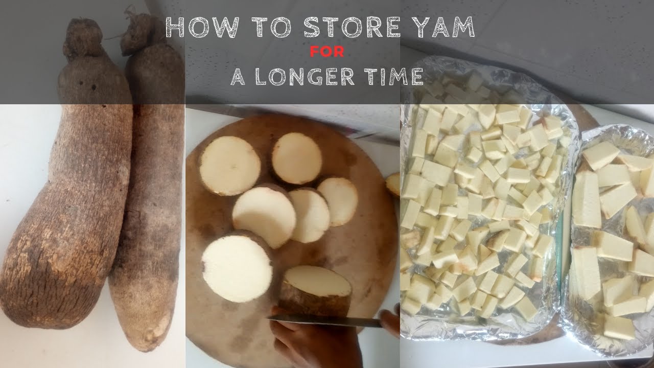 How to preserve yam in the freezer