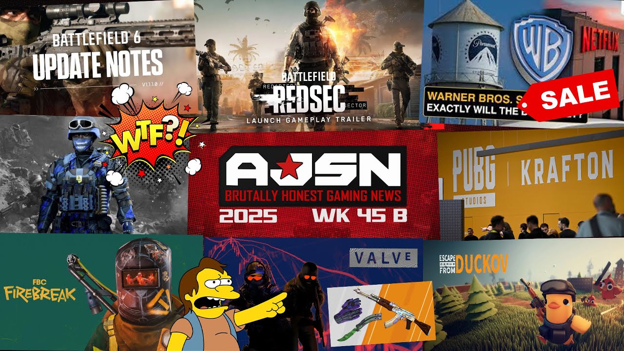 AJS News - WB for SALE?!, Battlefield 6 PATCHED + BLUE SKINNED!? + BR Release, CS loses 2 BILLION!
