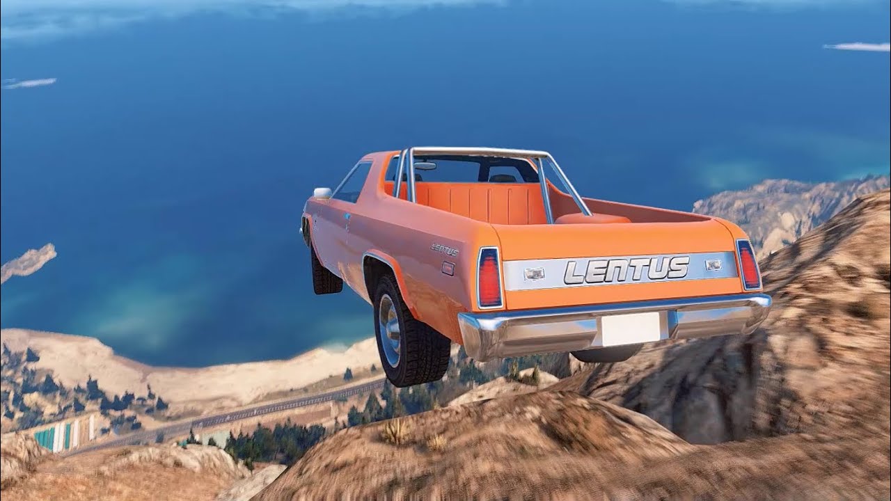 GTA 5 Driving off Mt Chiliad Crashes Compilation #71 (With Roof And Door Deformation)