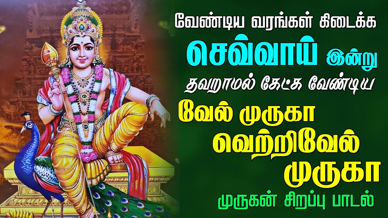 செவ்வாய்க்கிழமை கேட்க வேண்டிய சரவணபவனே சரணம்முருகா முருகன் பாடல் |Murugan Song
