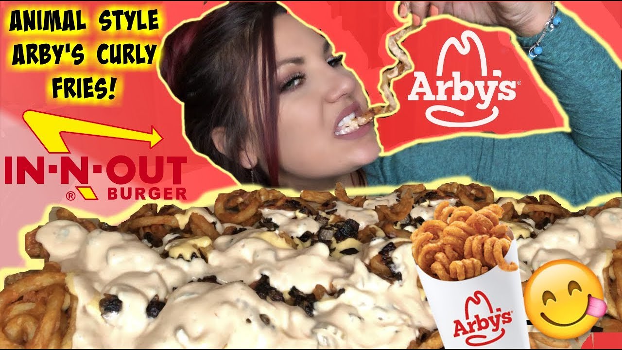 ANIMAL STYLE ARBY'S CURLY FRIES MUKBANG! AND RECIPE BURPING VEGAN