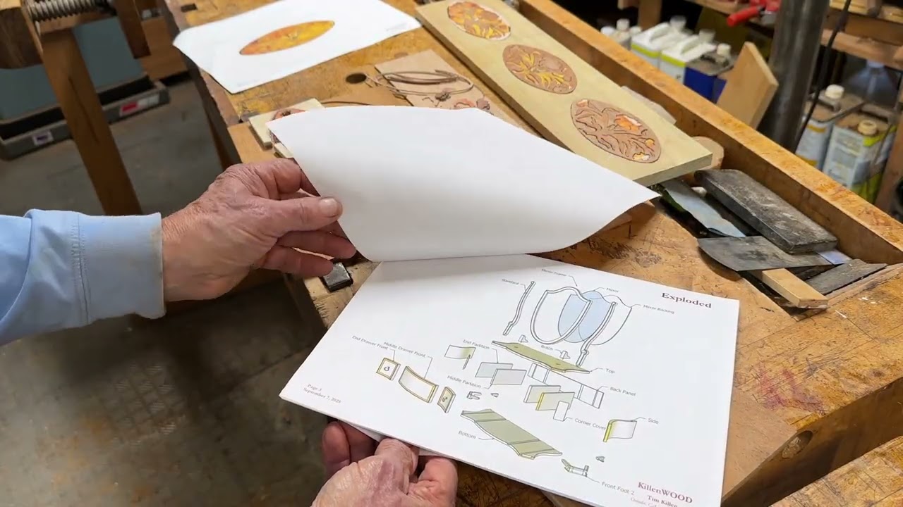Marquetry for W'burg Dressing Glass
